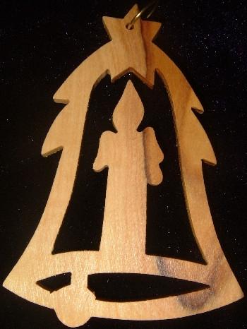 Hand Made Olive Wood  Ornament