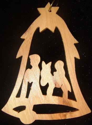 Hand Made Olive Wood  Ornament