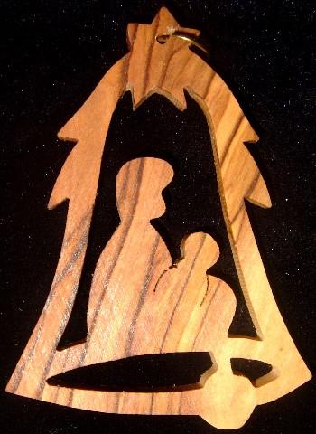 Hand Made Olive Wood  Ornament