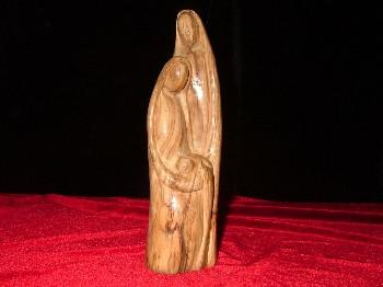 Hand Carved Olive Wood Statue of the Holy Family