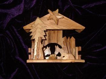 Musical Olive Wood Nativity